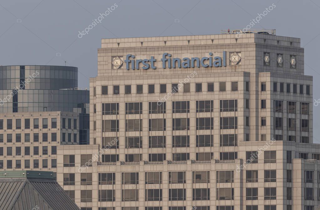 Cincinnati Circa julio 2021 Primera sede del Banco Financiero. First