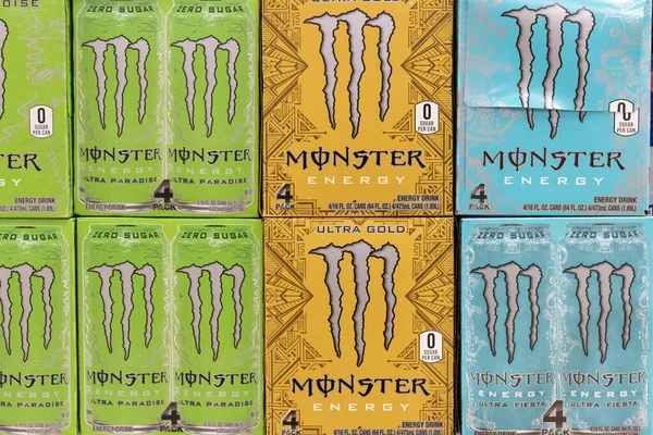 Indianapolis 2021 Augusztus Monster Beverage Display Monster Beverage Corporation Olyan — Stock Fotó