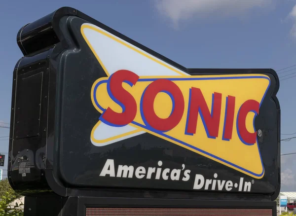 Kokomo Circa Agosto 2021 Sonic Drive Fast Food Ubicación Sonic — Foto de Stock