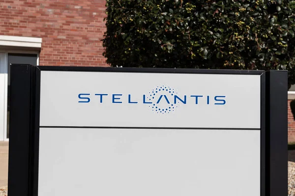 Kokomo Circa Agosto 2021 Logotipo Stellantis Las Filiales Stellantis Fca — Foto de Stock