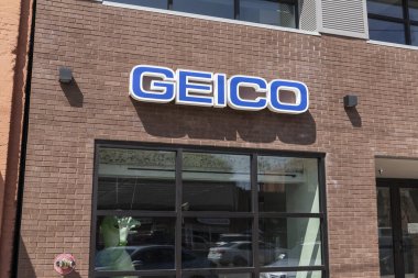 Prescott - Eylül 2021: GEICO Sigorta Ofisi. GEICO Berkshire Hathaway 'in bir yan kuruluşu..