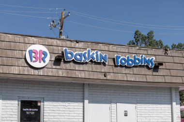 Prescott - Eylül 2021: Baskin-Robbins dondurma ve pasta dükkanı. Baskin-Robbins, Inspire Brand 'in yan kuruluşu..