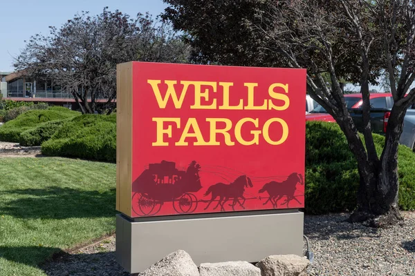 Prescott Circa Septiembre 2021 Wells Fargo Retail Bank Branch Wells — Foto de Stock