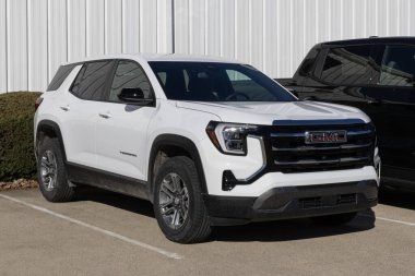 Lafayette - 21 Aralık 2025: GMC Terrain Elevation AWD Küçük SUV ekran. GMC 1.5L Turboşarjlı 4 silindirli motorla Arazi 'yi sunuyor. MY:2026