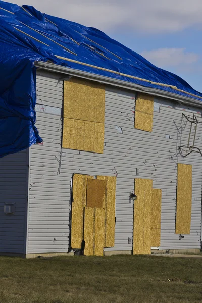 Tornado Storm Damage I - Kerusakan angin dahsyat dari Tornado Midwest — Stok Foto