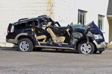 Indianapolis - Ekim 2015 yaklaşık: Toplam Suv sarhoş sürüş kaza sonra otomobil ben