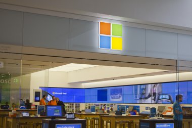 Indianapolis - Ekim 2015: Microsoft Perakende Teknoloji deposu Indianapolis ben