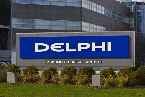 Kokomo - Circa Noviembre 2015: Delphi Automotive CTC Building. Delphi es un proveedor líder mundial de tecnologías automotrices I — Foto de Stock