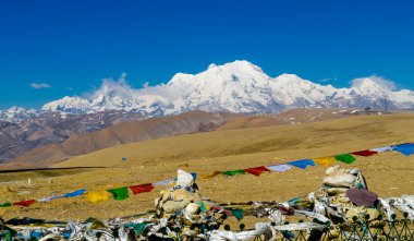 Himalaya Dağları nın görünümü. Tibet