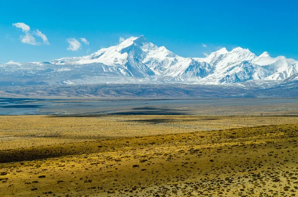 Pohled himálajské hory. Tibet — Stock fotografie