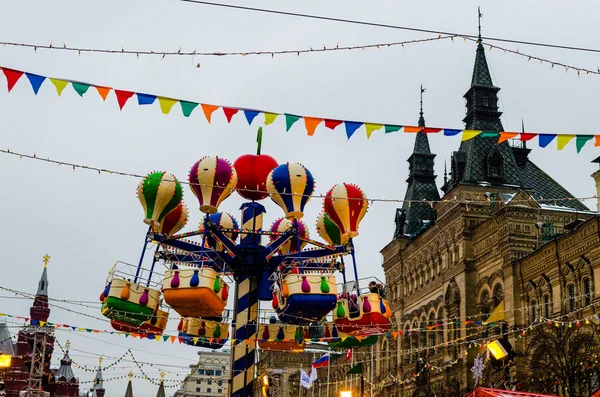 Feira Russa na Praça Vermelha em Moscou — Fotografia de Stock