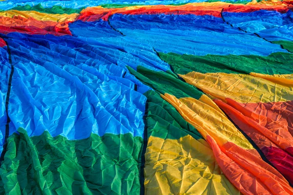 背景的彩色织物气球 — 图库照片