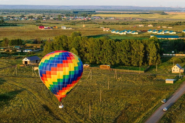Colorful hot air balloons