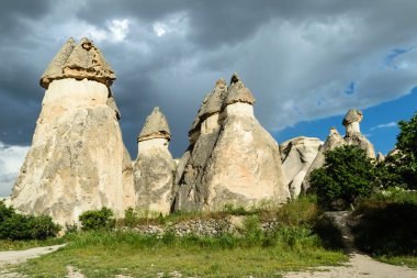 renkli kaya oluşumları Kapadokya, Türkiye
