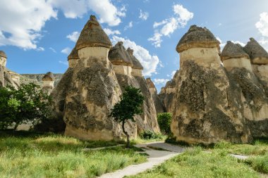 renkli kaya oluşumları Kapadokya, Türkiye