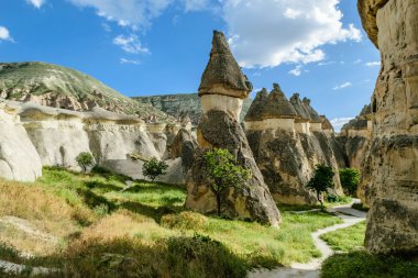 Renkli kaya oluşumları Kapadokya