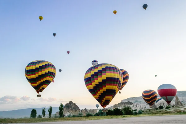 Balonem nad Kapadocją — Zdjęcie stockowe