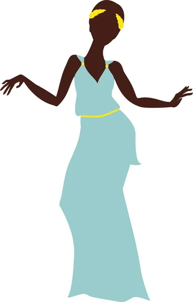 Woman in Greek dress — Stock Vector