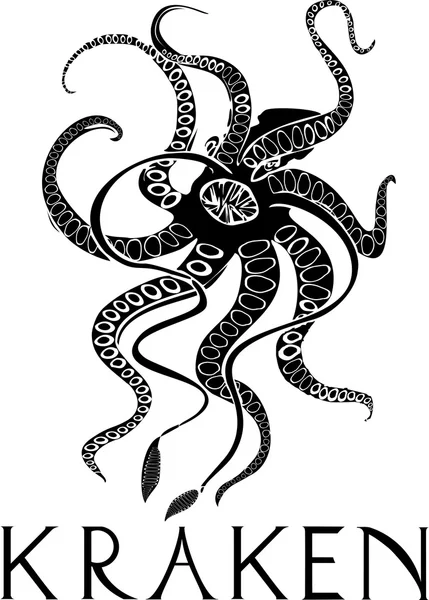 Monstro marinho mítico de Kraken —  Vetores de Stock