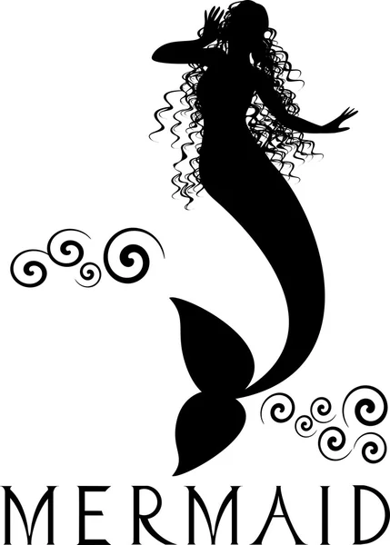 Criatura sobrenatural sirena — Vector de stock