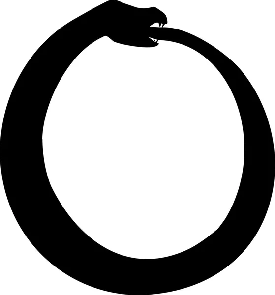 Ouroboros - ancient symbol — Stock Vector
