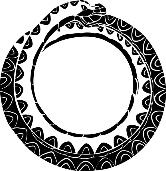 Ouroboros - antikes Symbol — Stockvektor