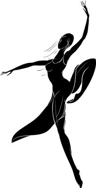 modern dansçı silüeti