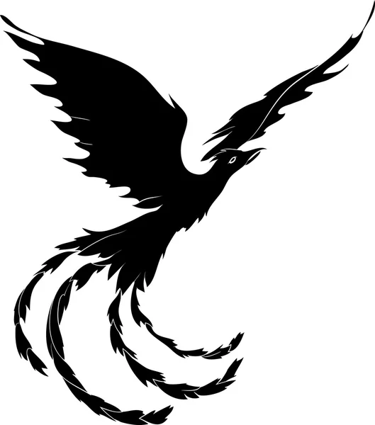 Mitologiczny stwór Phoenix — Wektor stockowy