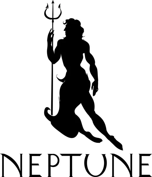 Neptune le dieu de la mer — Image vectorielle