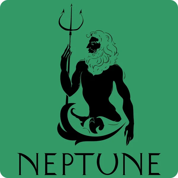 Neptune Gud havet — Stock vektor