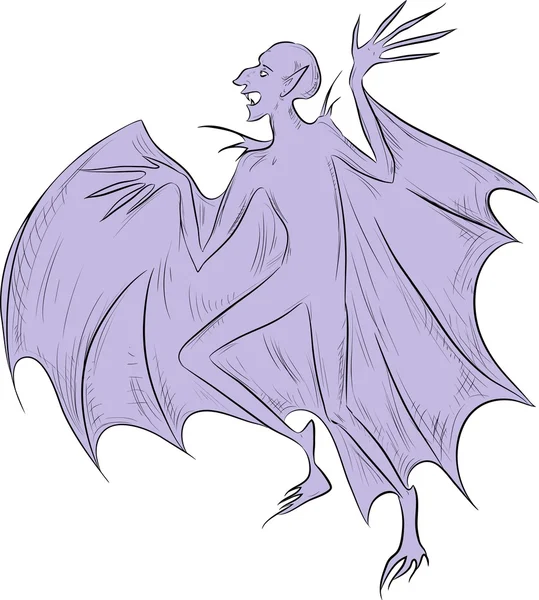 Vampire créature surnaturelle — Image vectorielle