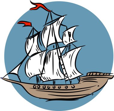 yelkenli gemi taslağını