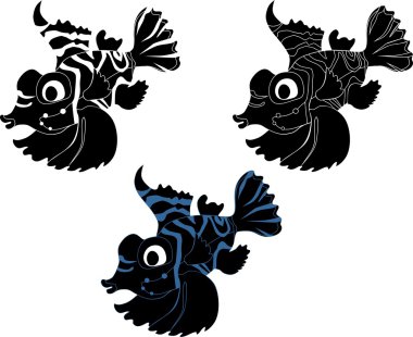 Beyaz arka planda Mandarinfish