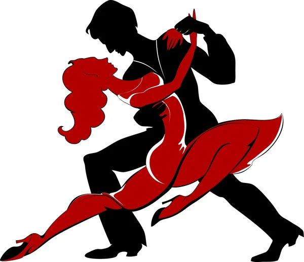 Couple faisant du tango — Image vectorielle