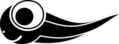  Çizgi film karakteri kurbağa yavrusu.