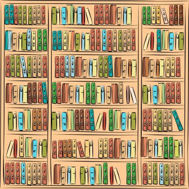 Kitaplık ile farklı kitaplar