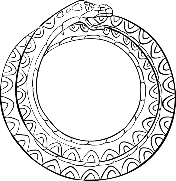 Croquis de Ouroboros — Image vectorielle