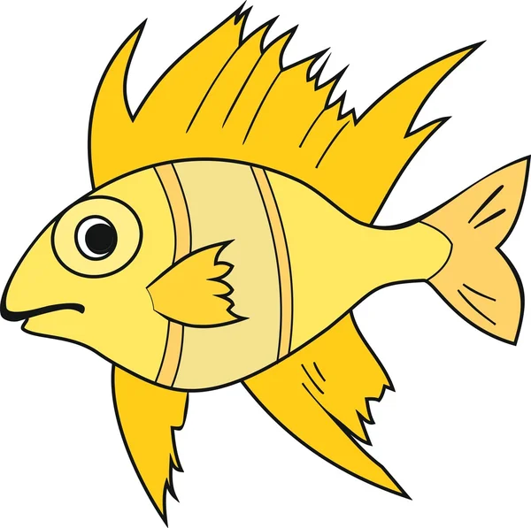 Tropické ryby na bílém pozadí — Stockový vektor