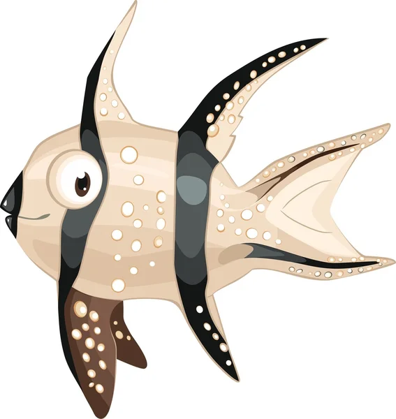 Tropical Fish Apogon — Stock Vector