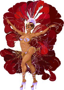 Samba dansçısı kadın