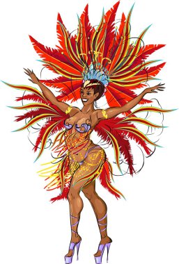 Samba dansçısı kadın