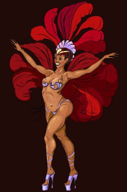 Samba dansçısı kadın