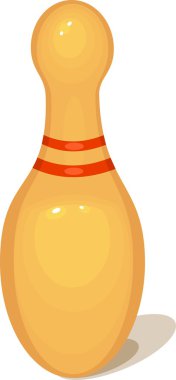 Bowling pin beyaz arka plan üzerinde