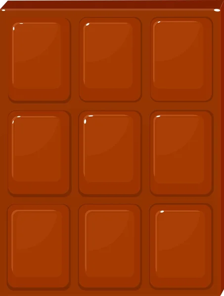 Chocolate con leche sobre fondo blanco — Vector de stock