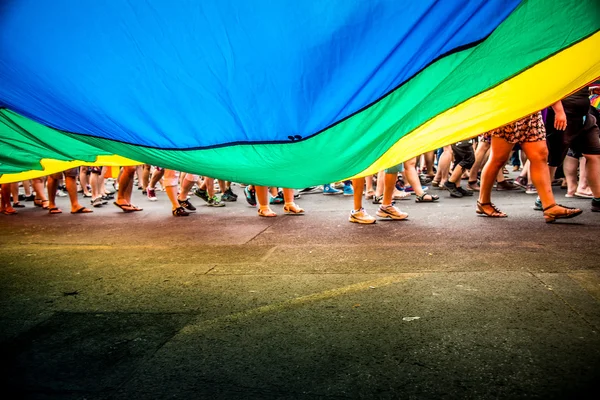 Drapeau arc-en-ciel - Prague Pride — Photo