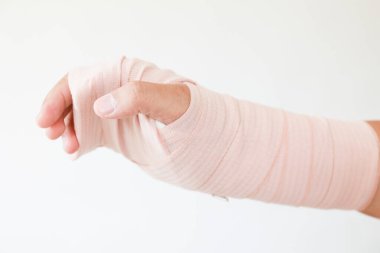 Splint ve bandajlar yaralanma nedeniyle bilek. Alçı ve Splint Immobilizasyon