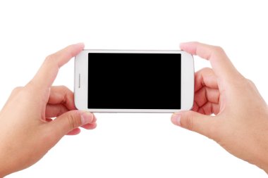 Fotoğraf veya video alarak smartphone tutan el