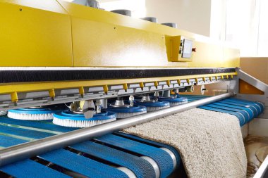 Halı yıkama ve kuru temizleme için otomatik makine ve ekipman.