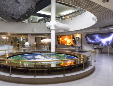 Moskova, Rusya - 28 Eylül: Moskova Planetarium sergide 