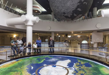 Moskova, Rusya - 28 Eylül: Moskova Planetarium sergide 